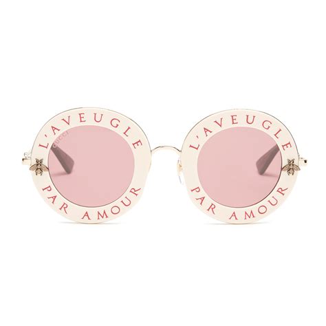 l aveugle par amour sunglasses gucci|love is blind gucci motto.